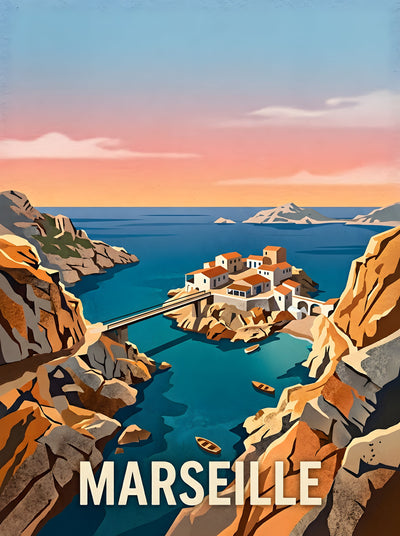 Affiche de Marseille - Baie des Singes