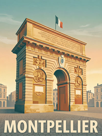 Affiche de Montpellier - Arc de Triomphe