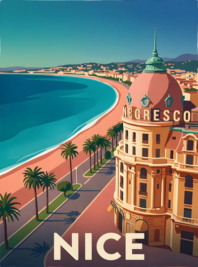 Affiche de Nice - Promenade de Anglais
