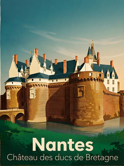 Affiche de Nantes - Château des ducs de Bretagne