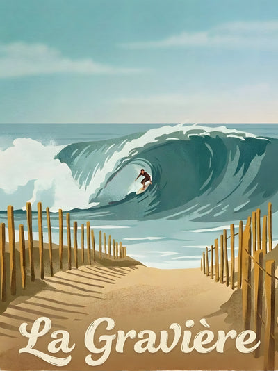Affiche de Hossegor - La gravière