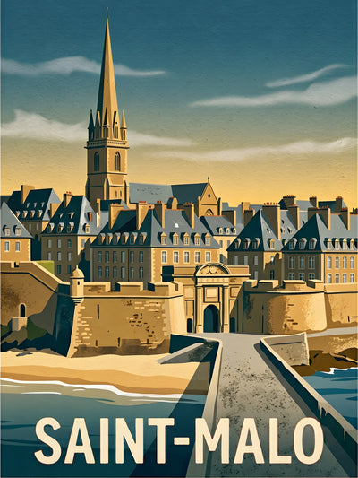 Affiche de Saint-Malo - Les Remparts de Saint-Malo