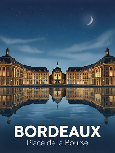 Affiche de Bordeaux - Place de la Bourse