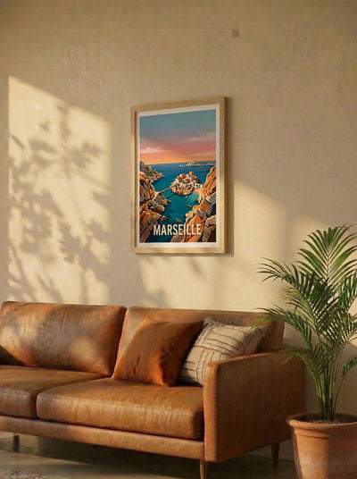 Affiche de Marseille - Baie des Singes – Lifestyle 2