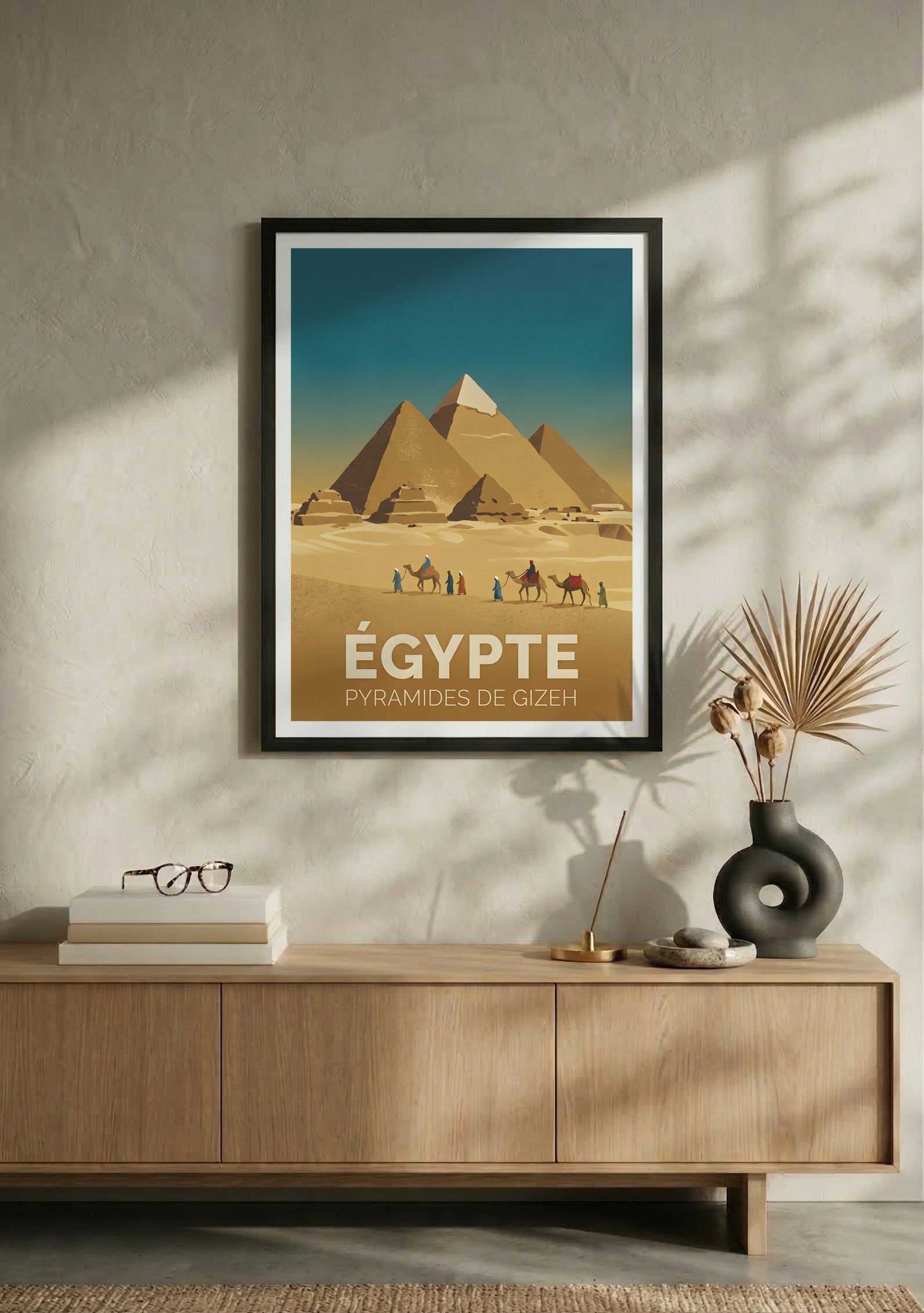 Affiche de Égypte - Pyramides de Gizeh – Lifestyle