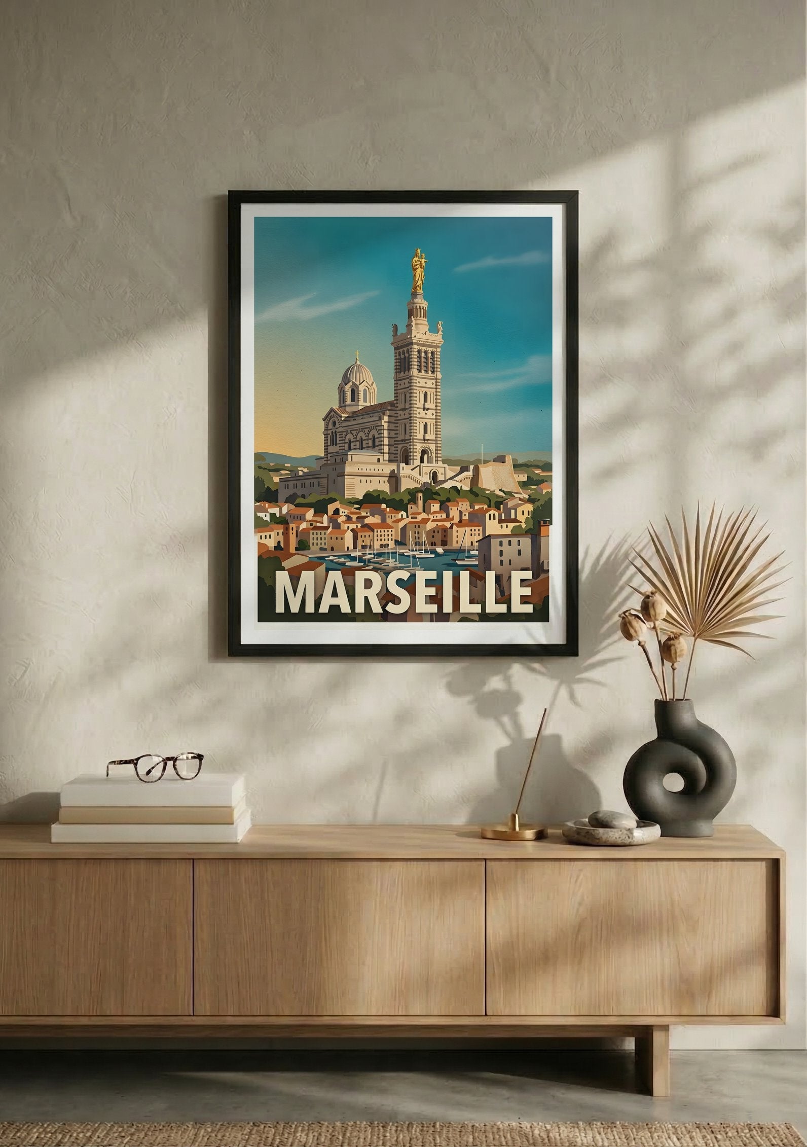 Affiche de Marseille - Basilique Notre-Dame de la Garde – Lifestyle