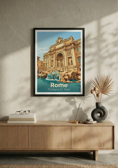 Affiche de Rome - Fontana Di Trevi – Lifestyle