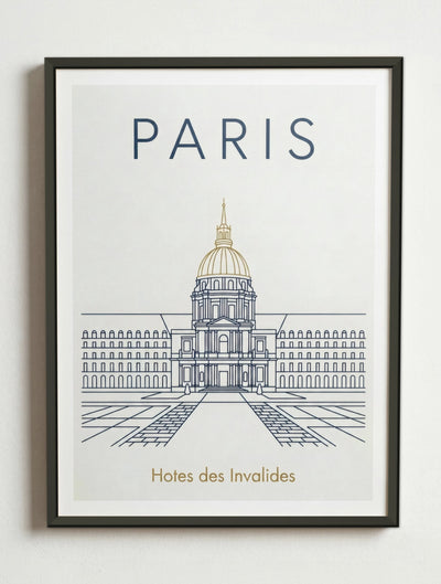 Affiche de Paris – Cadre métal