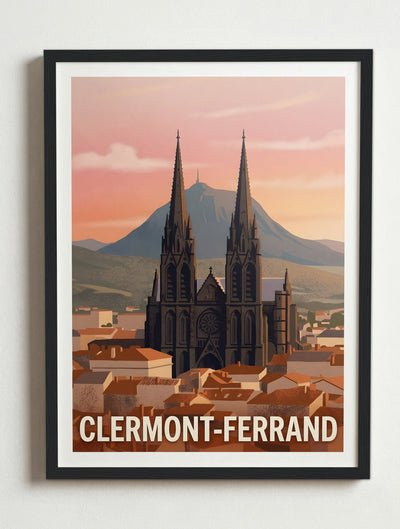 Affiche de Clermont-Ferrand – Cadre noir