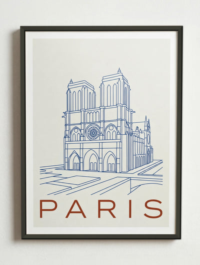 Affiche Paris – Cadre métal
