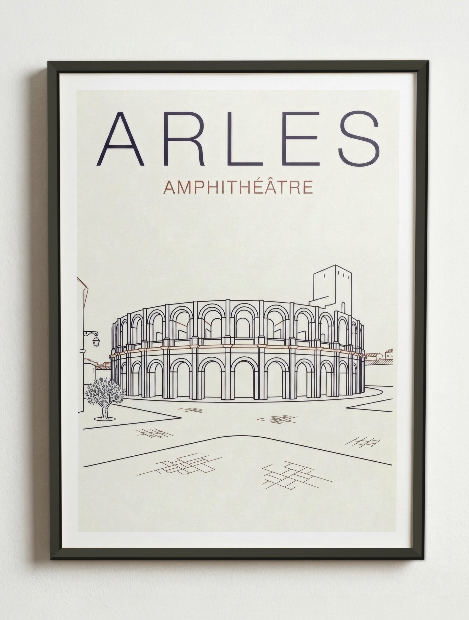 Affiche de Arles – Cadre métal