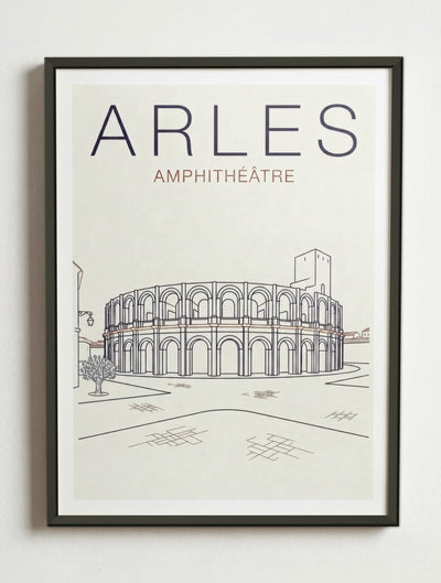 Affiche de Arles – Cadre métal