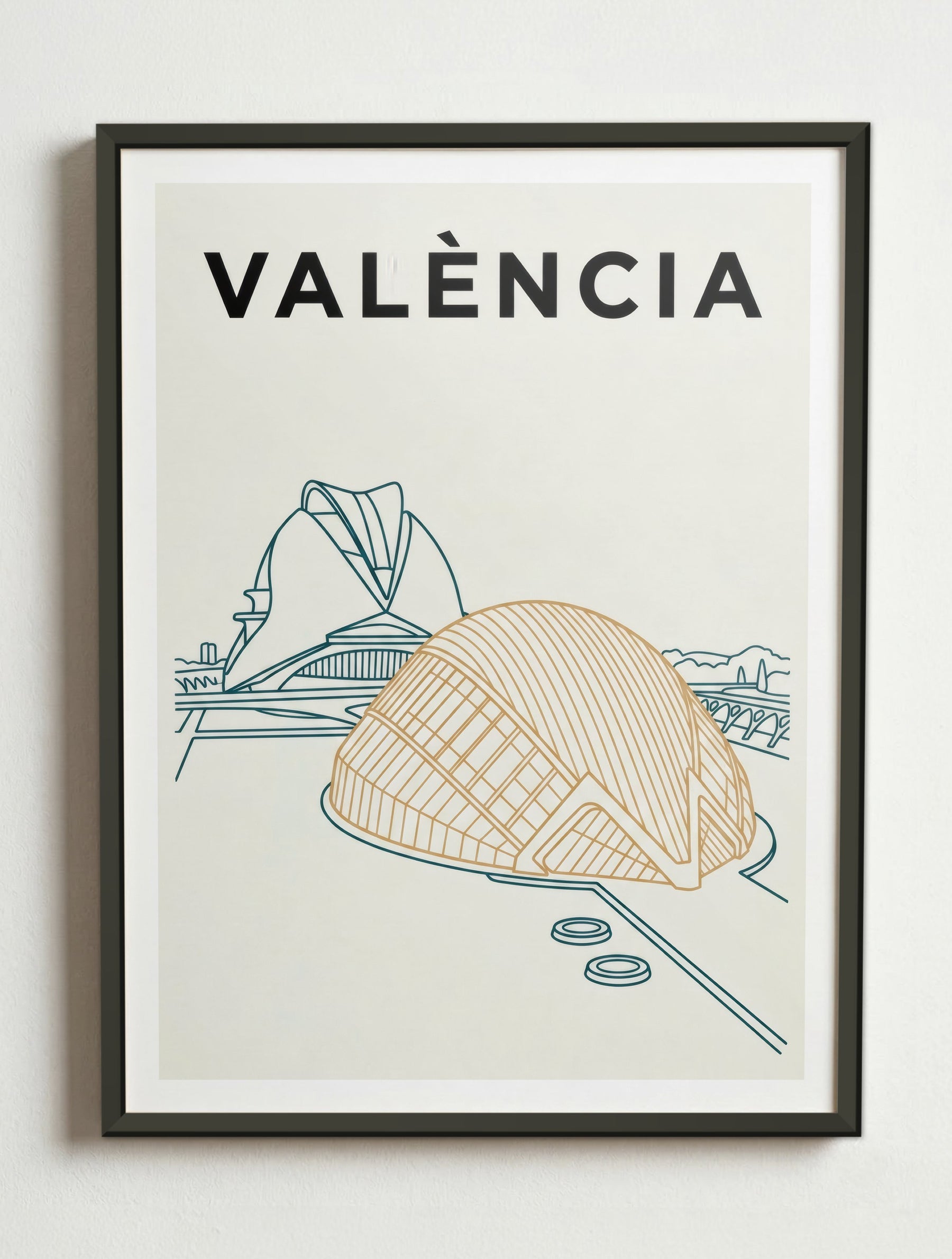 Affiche de València – Cadre métal