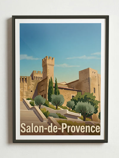 Affiche de Salon-de-Provence - Chateau de L'emperi – Cadre métal