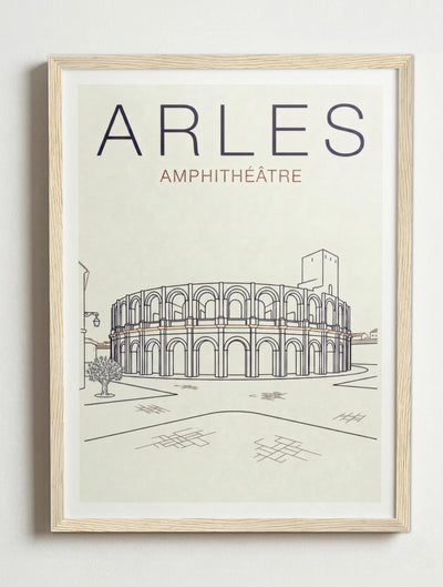Affiche de Arles – Cadre bois