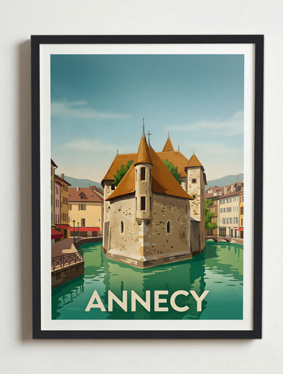 Affiche de Annecy – Cadre noir