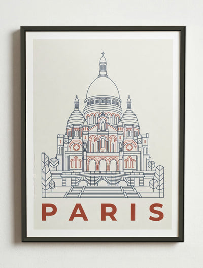 Affiche Paris – Cadre métal