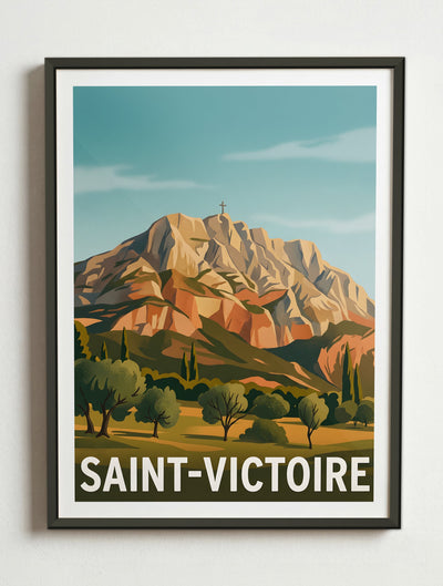 Affiche de Saint-Victoire – Cadre métal