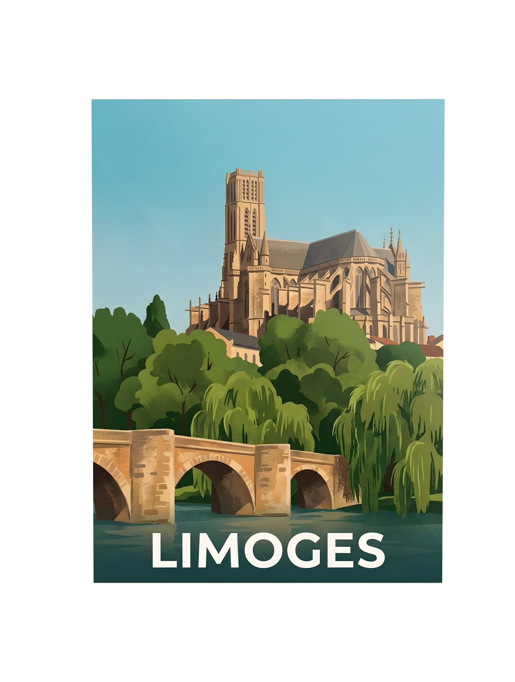 Affiche de Limoges – Cadre noir