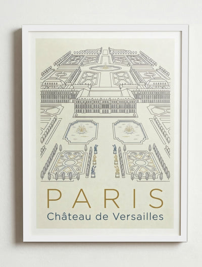 Affiche de Paris – Cadre blanc