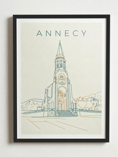 Affiche de Annecy – Cadre noir