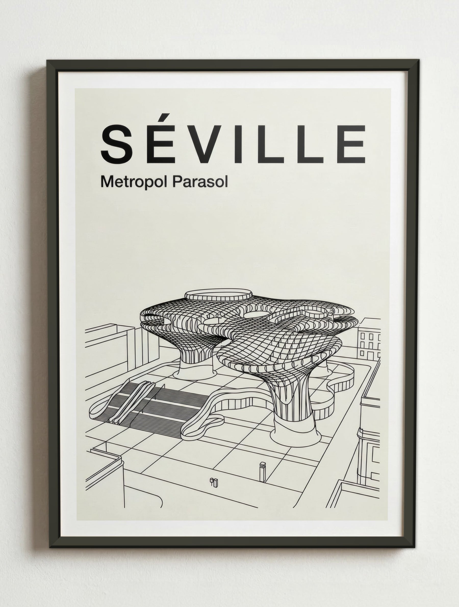 Affiche de Séville – Cadre métal