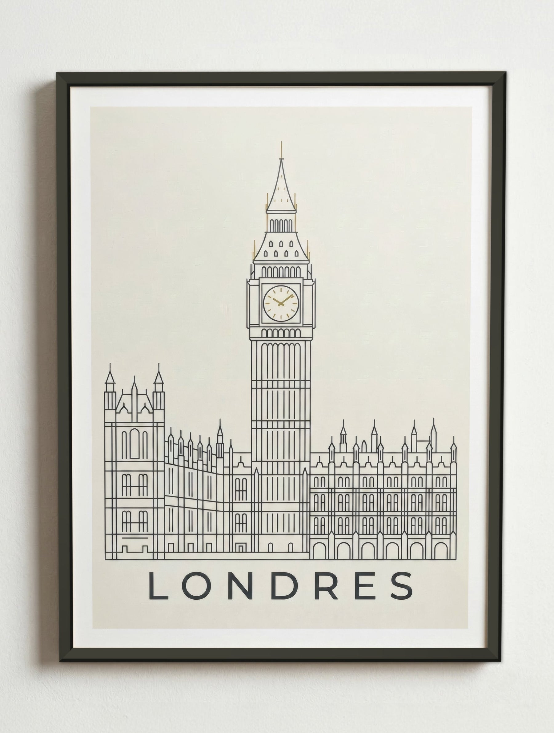 Affiche Londres – Cadre métal