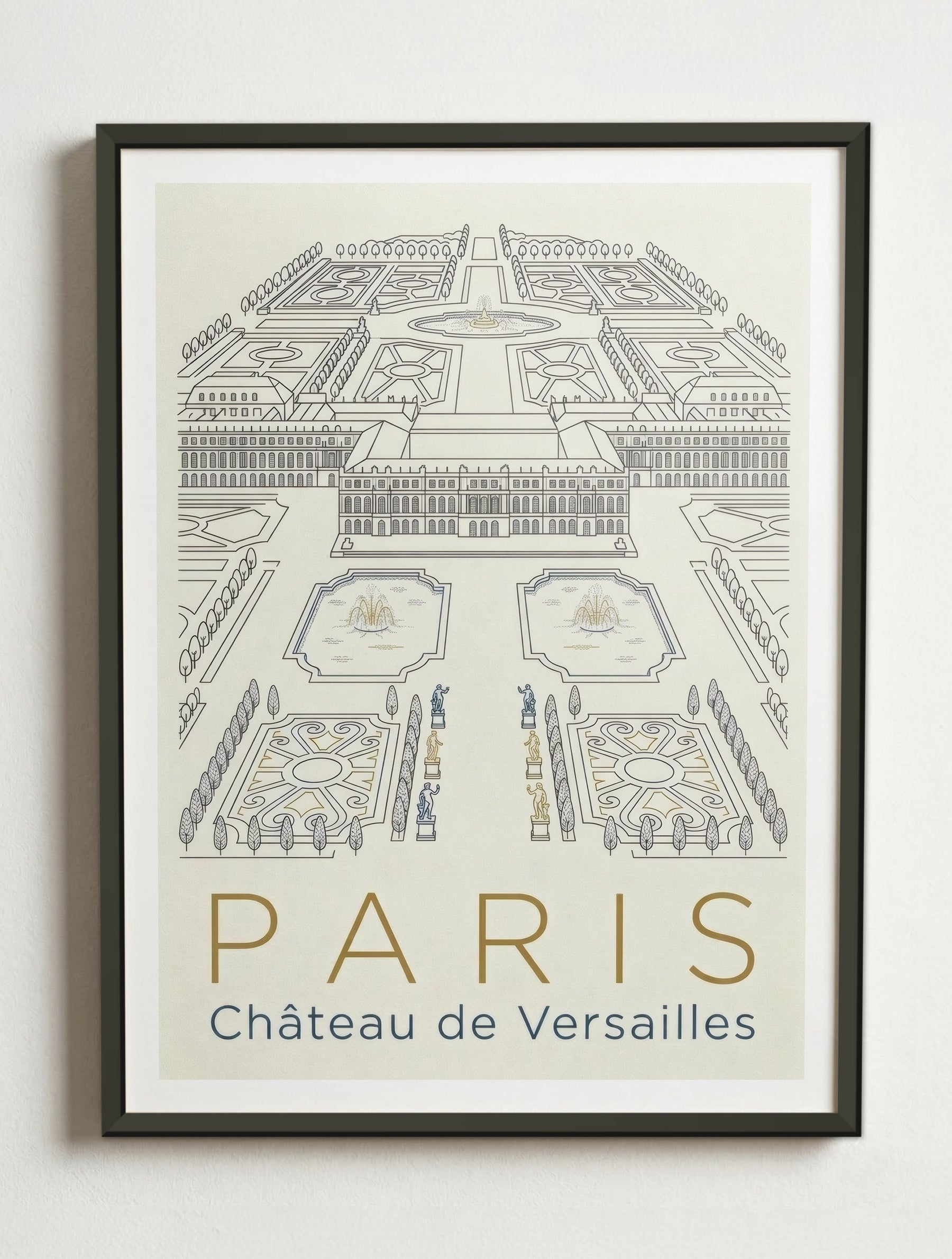 Affiche de Paris – Cadre métal