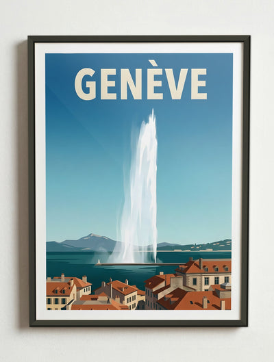 Affiche de Genève – Cadre métal