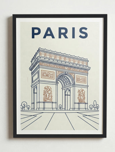 Affiche Paris – Cadre noir