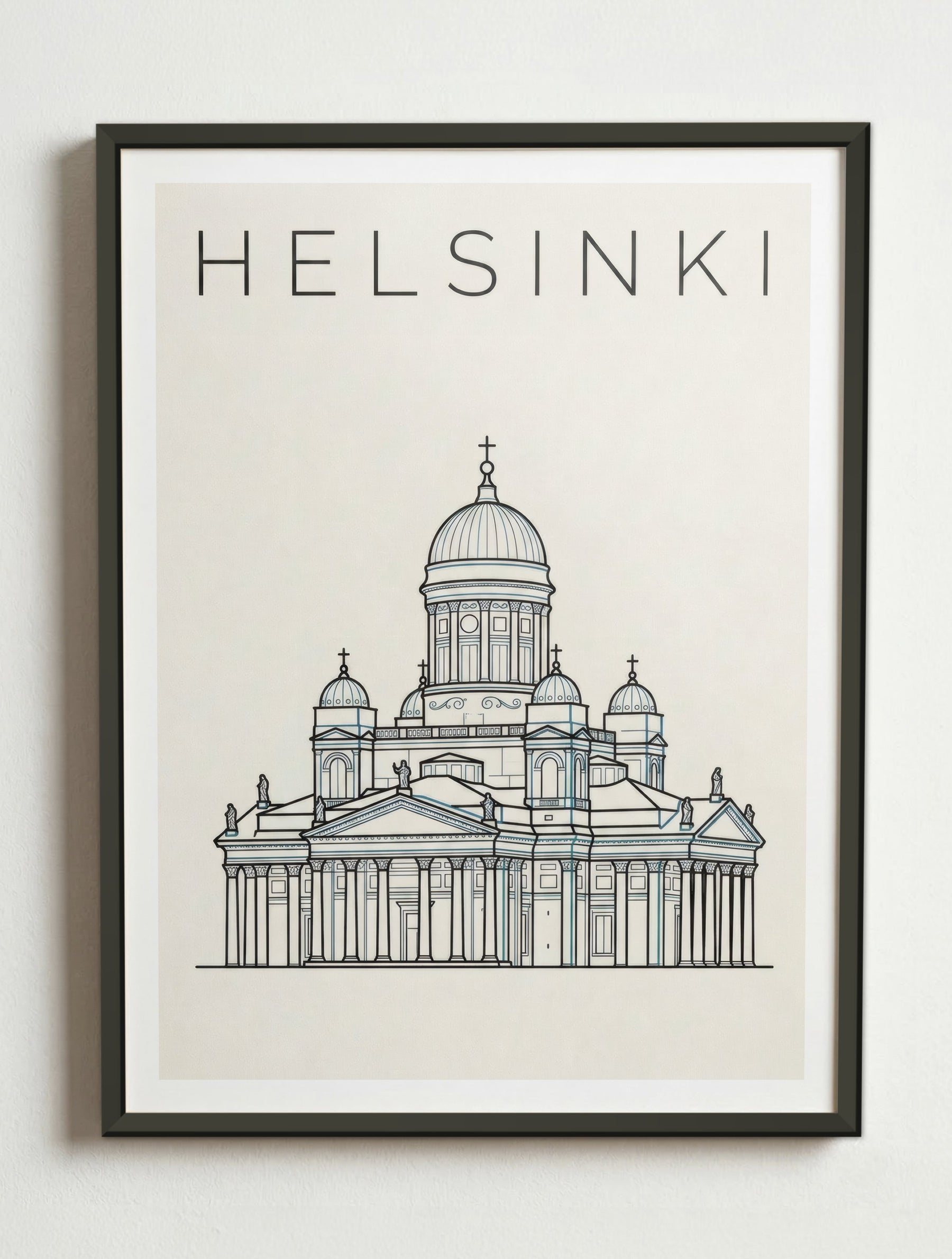 Affiche de Helsinki – Cadre métal