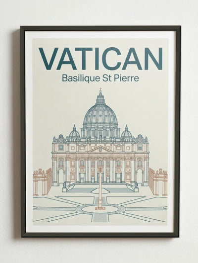 Affiche de Vatican – Cadre métal