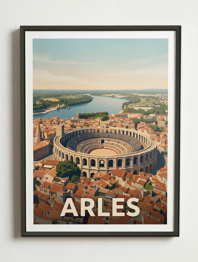 Affiche de Arles - Arènes d'Arles – Cadre métal