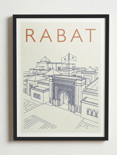 Affiche de Rabat – Cadre noir