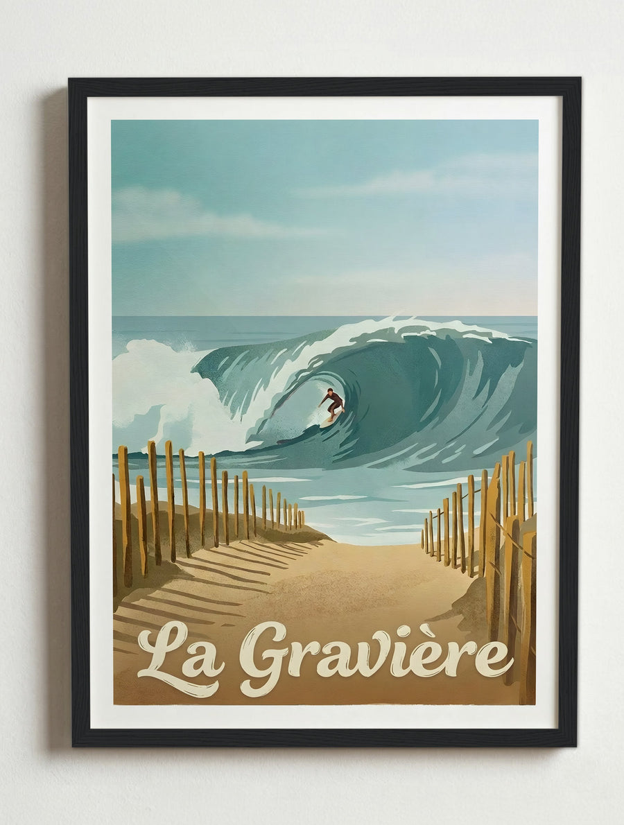 Affiche de Hossegor - La gravière