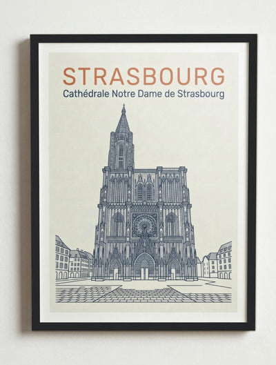 Affiche de Strasbourg – Cadre noir