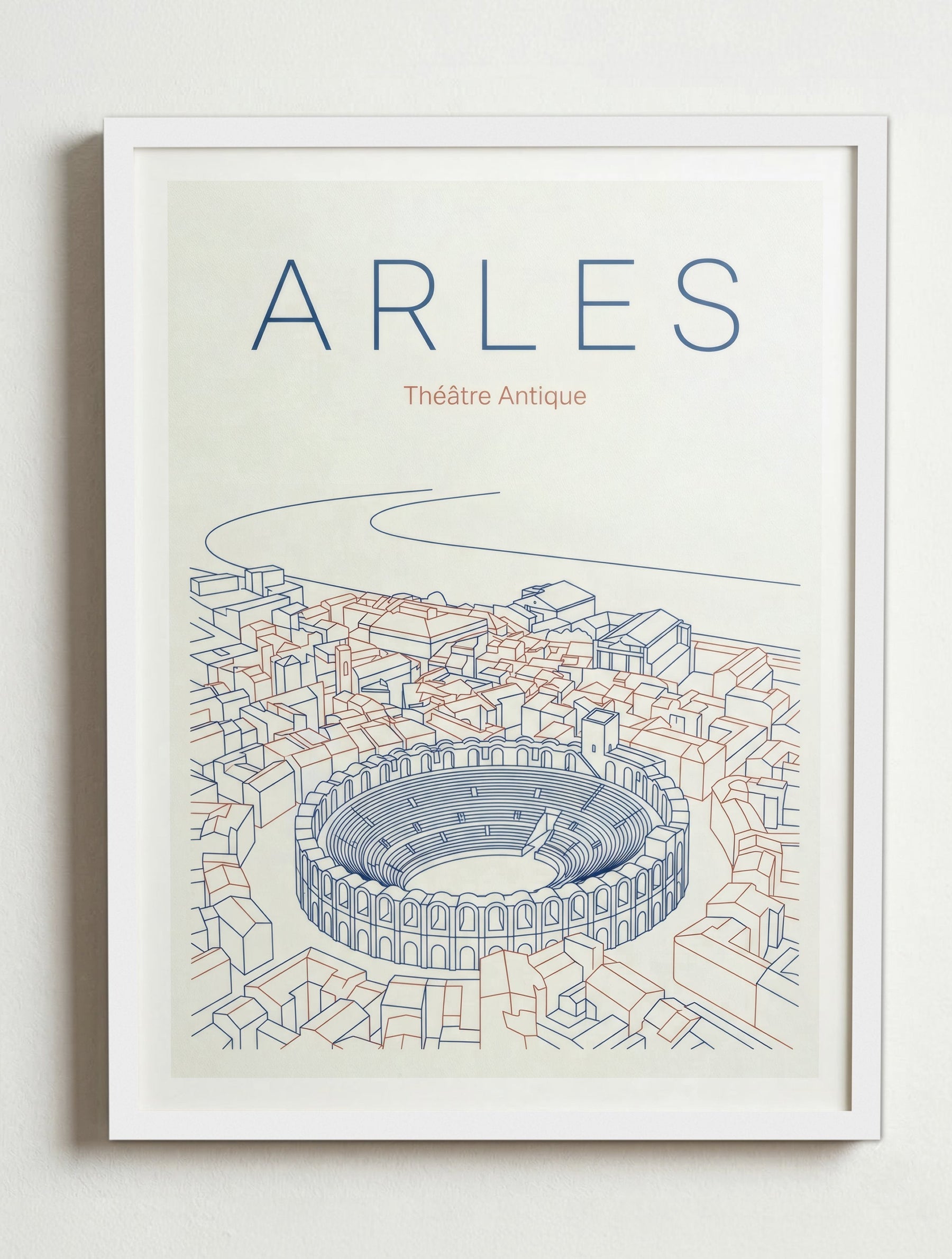 Affiche de Arles – Cadre blanc