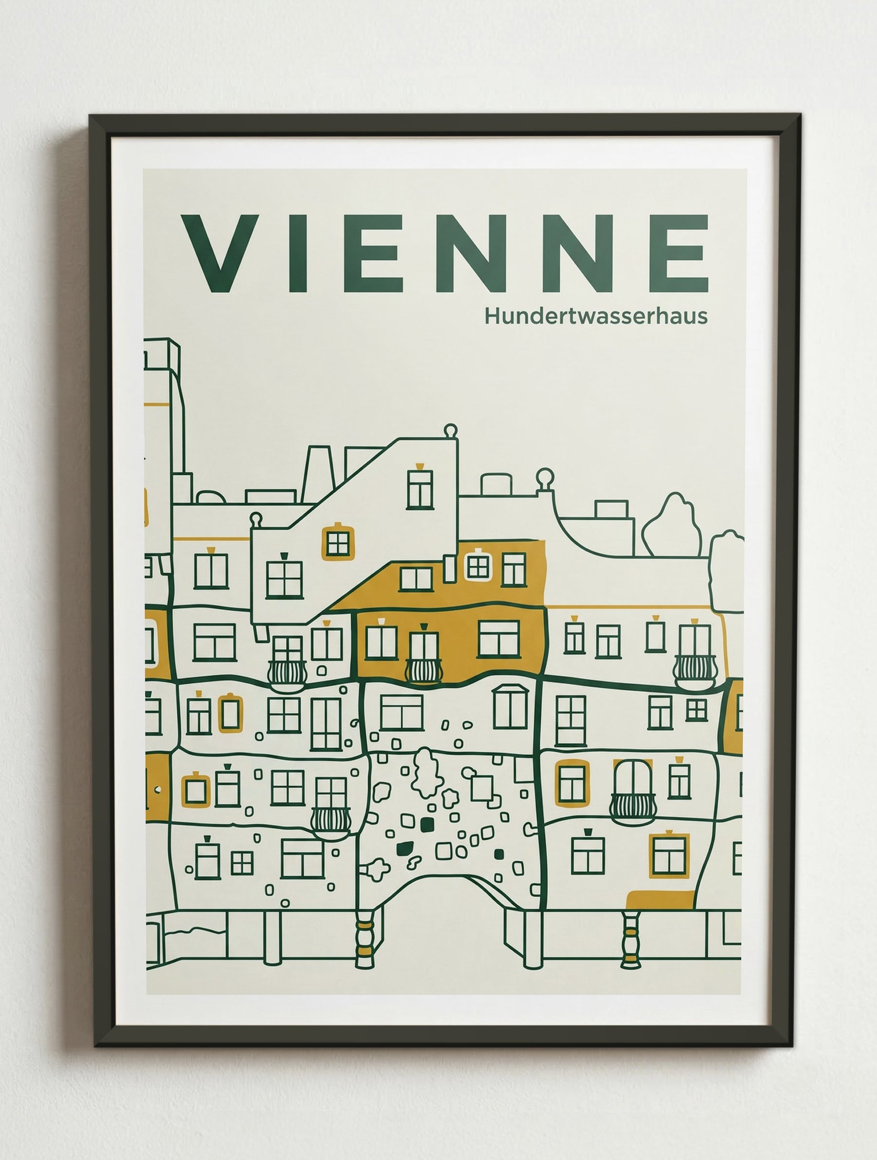 Affiche de Vienne – Cadre métal