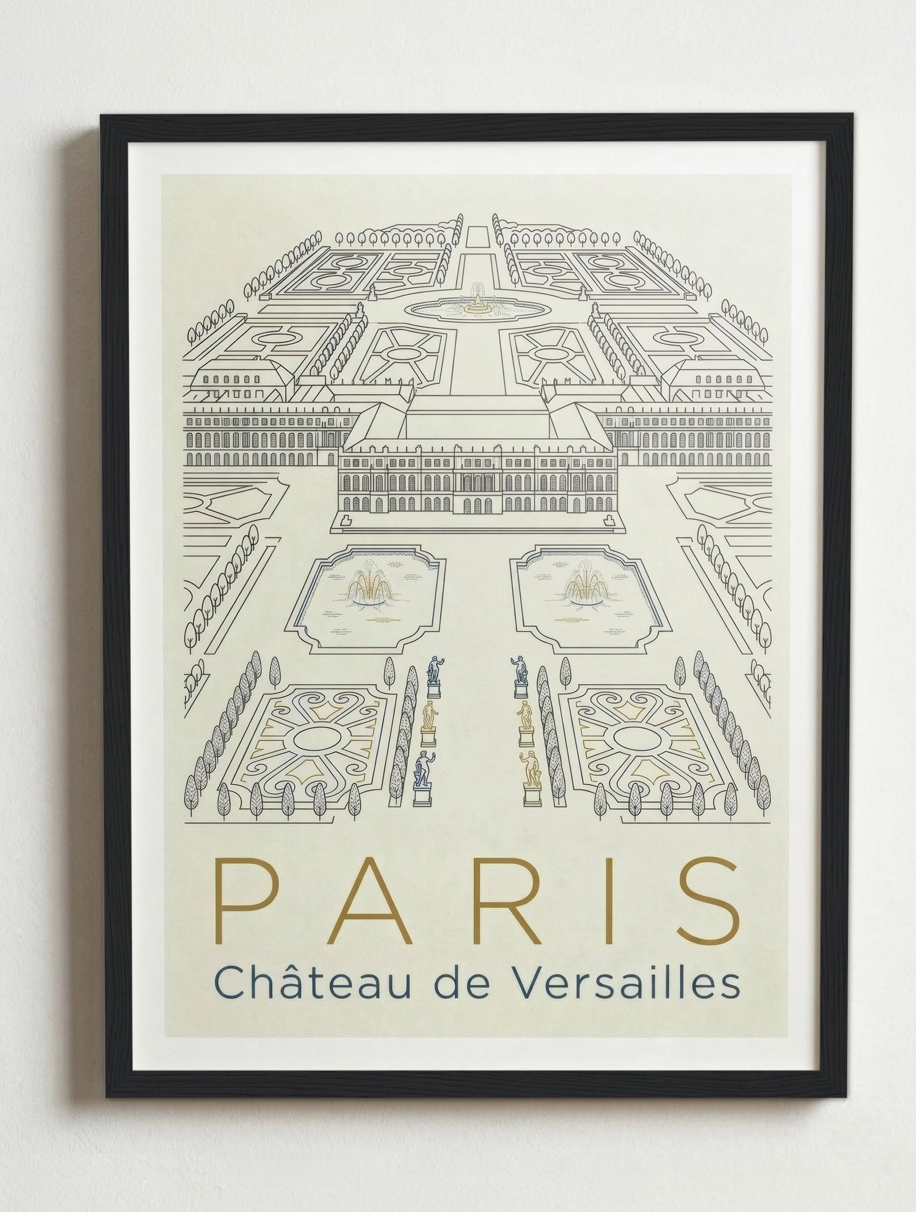 Affiche de Paris – Cadre noir