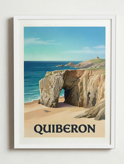 Affiche de Quiberon – Cadre blanc