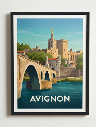 Affiche de Avignon – Cadre noir