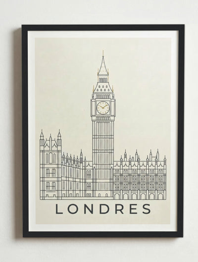 Affiche Londres – Cadre noir
