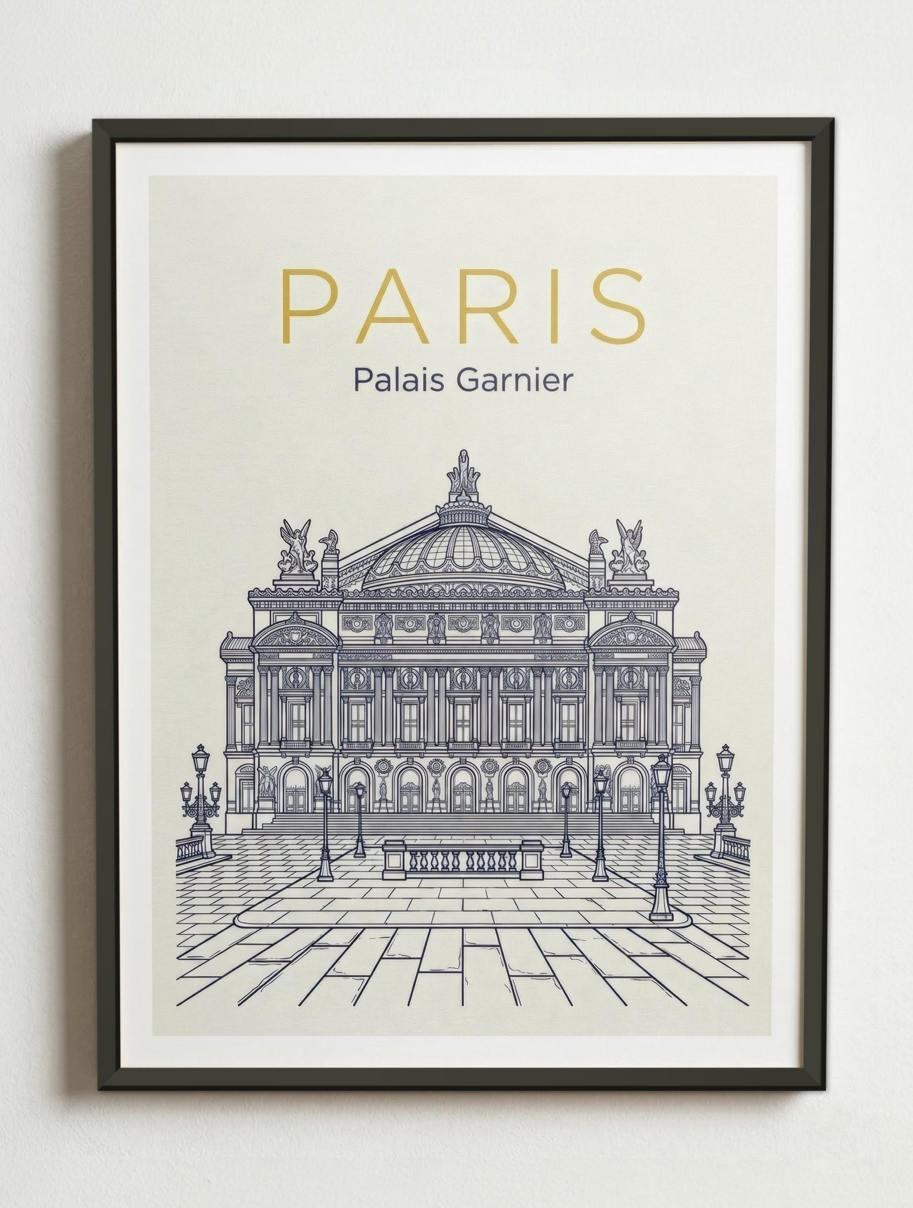 Affiche de Paris – Cadre métal