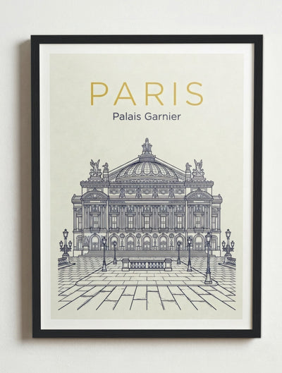 Affiche de Paris – Cadre noir