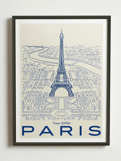 Affiche Paris – Cadre métal