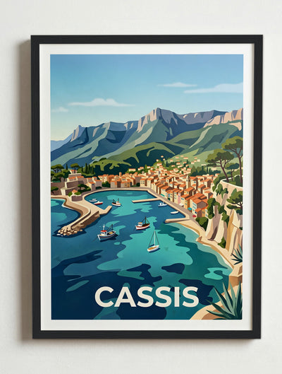 Affiche de Cassis – Cadre noir