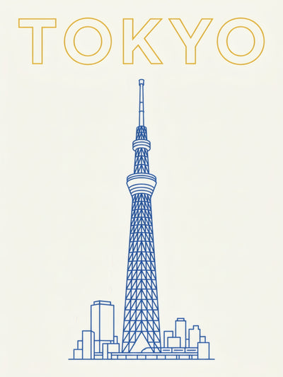 Affiche Tokyo — Tokyo Skytree | Travel Poster
