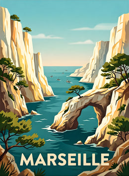 Affiche de Marseille - Parc national des Calanques