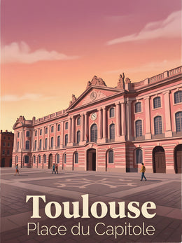 Affiche de Toulouse - Place du Capitole