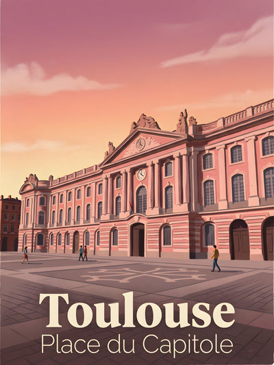 Affiche de Toulouse - Place du Capitole